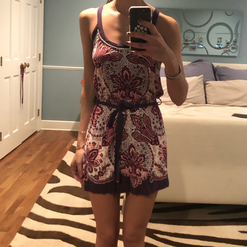 Anthropologie floral mini dress